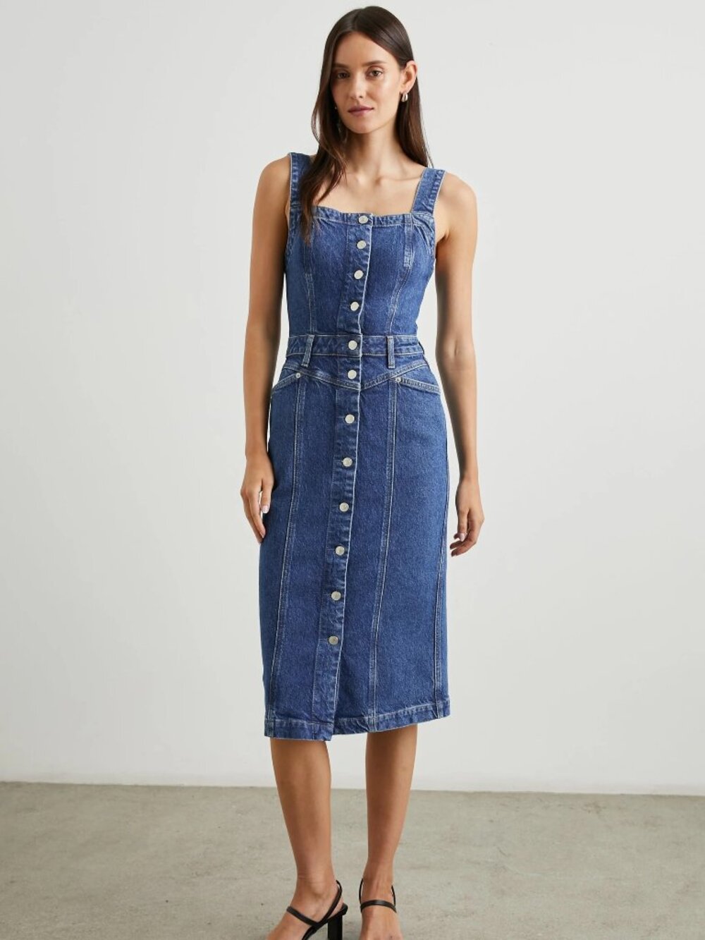RAILS Malibu Denim Midi Dress - Mazarine - Small